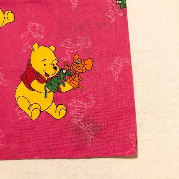 Vtg 2 Winnie The Pooh Pillow Cases Hand Puppets Pink 22.5 x 14.5 - Picture 7 of 16